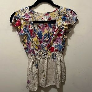Edme & Esyllte 100% silk blouse for Anthropologie sz 0